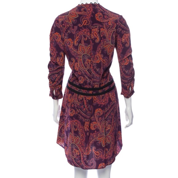 VERONICA BEARD 100% Silk Paisley Dress - Picture 3 of 3